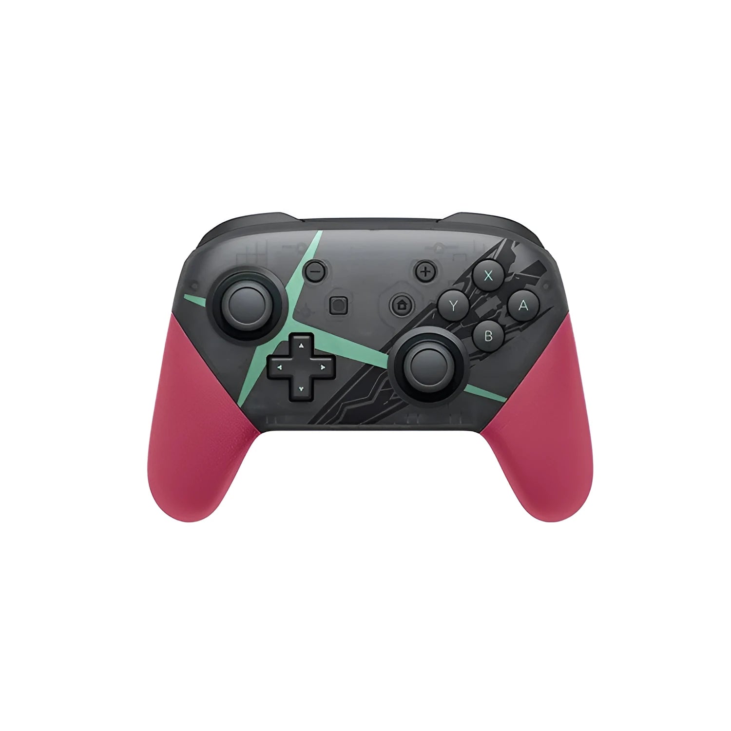 Wireless Bluetooth gamepad controller with vibration in black, white, red, and green colour options.