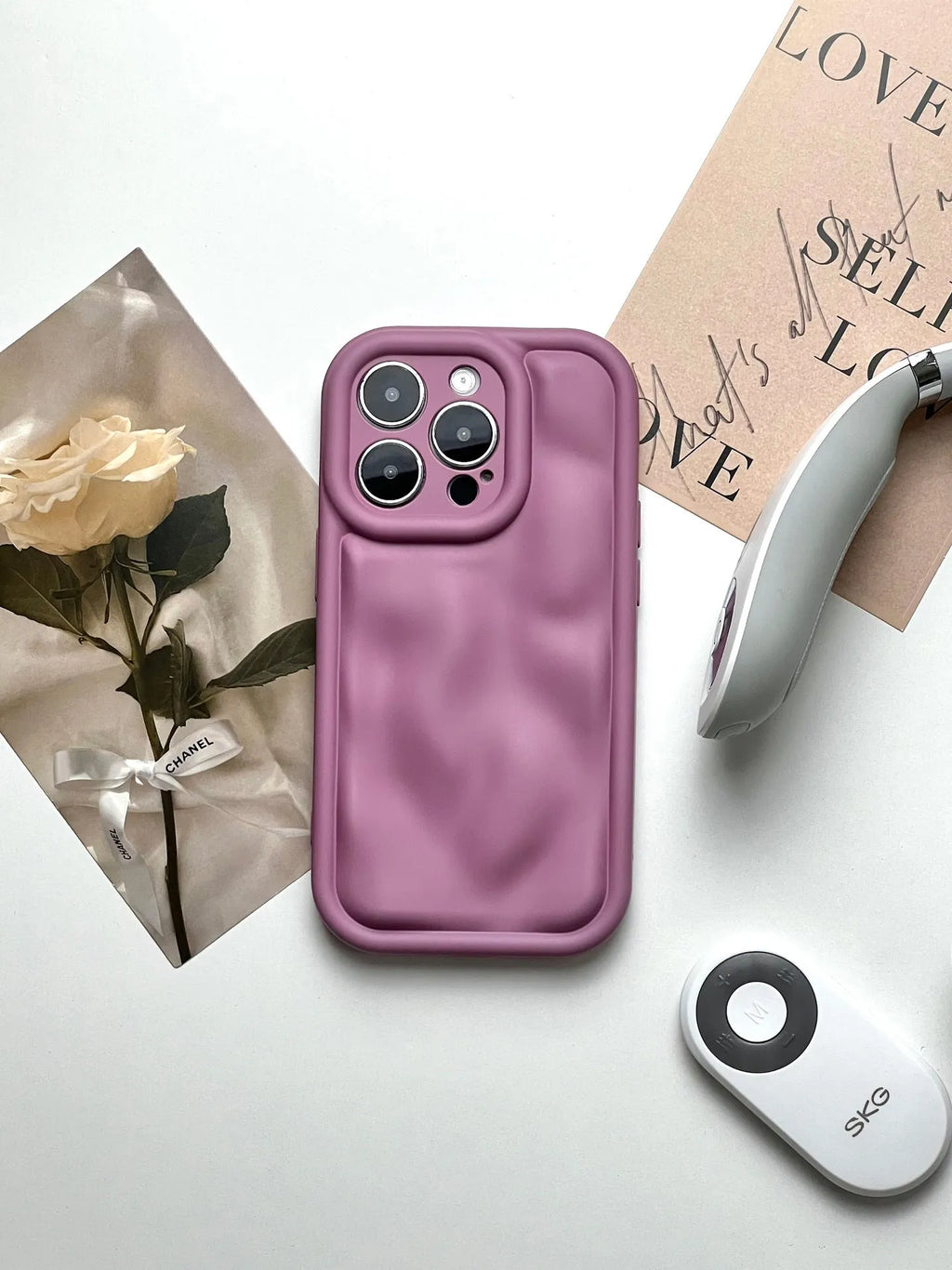 Silicone phone case with meteorite pattern, electroplated finish, for iPhone 11 to 15 Pro Max in antique white, black or wine red