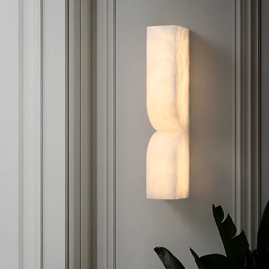 Copper Nordic wall lamp strip with warm light bedside illumination