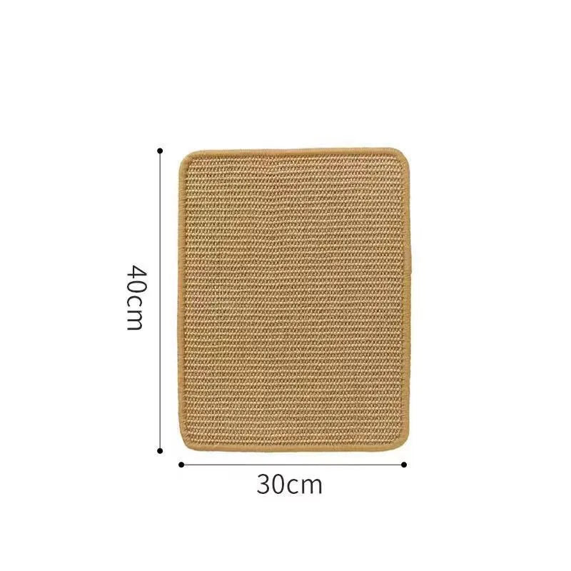 Sisal cat scratch board with natural texture in pastoral design