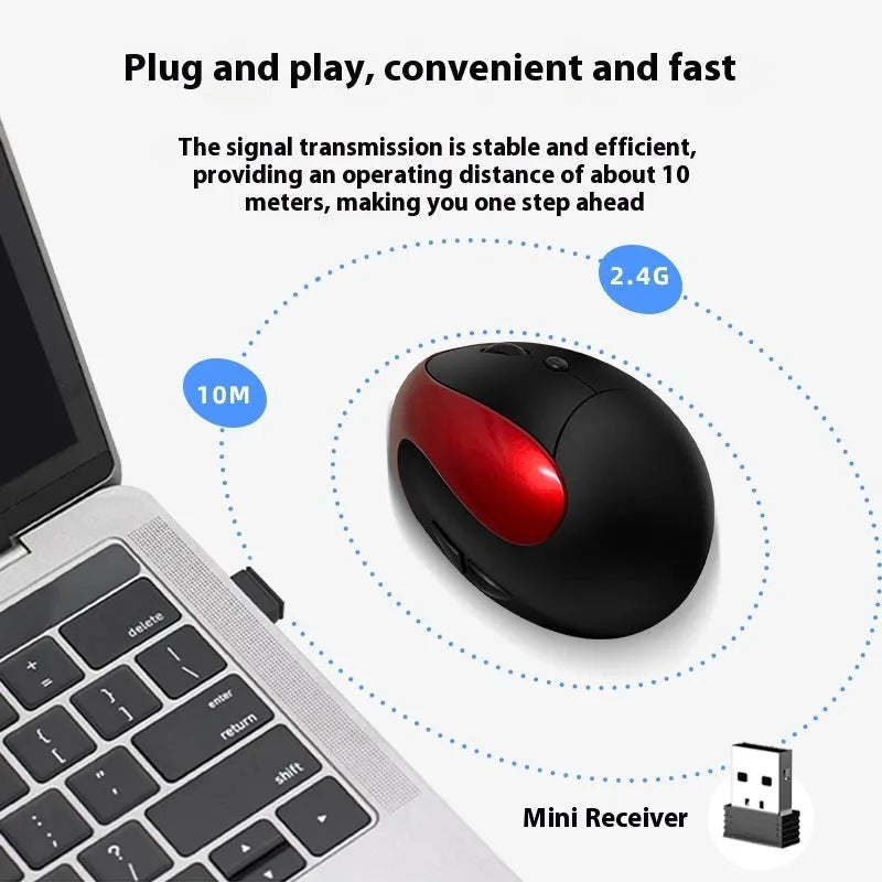 Vertical ergonomic computer mouse with USB connection in multiple colour options