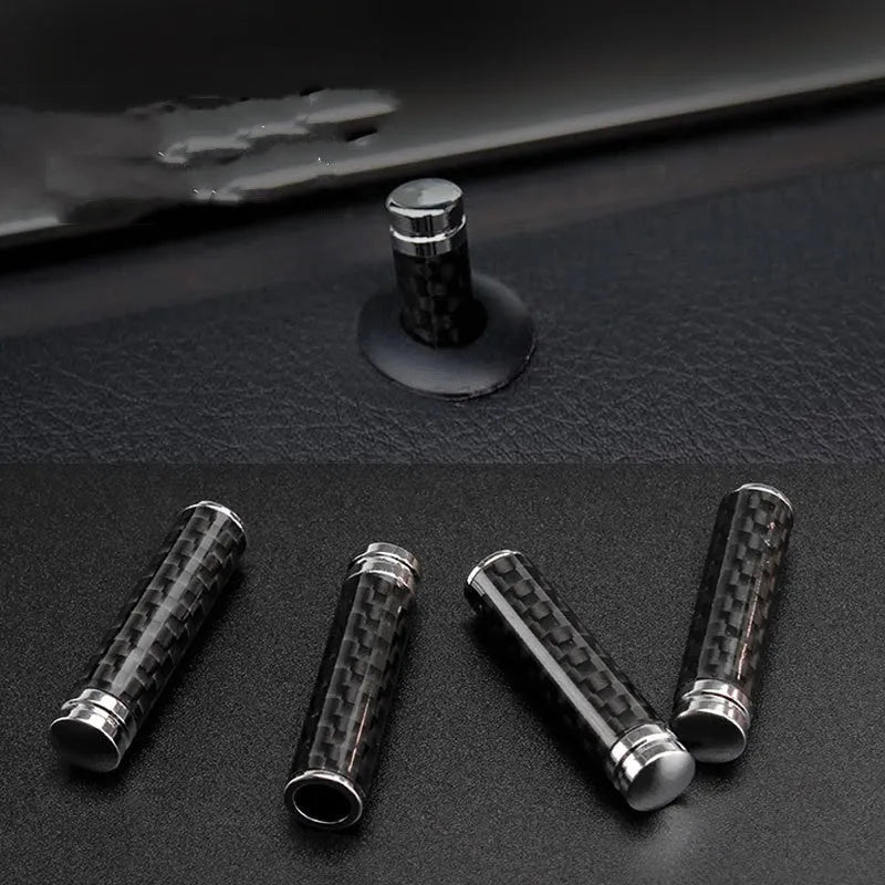 Carbon fibre door lift decorative cover set of four for car interior upgrade