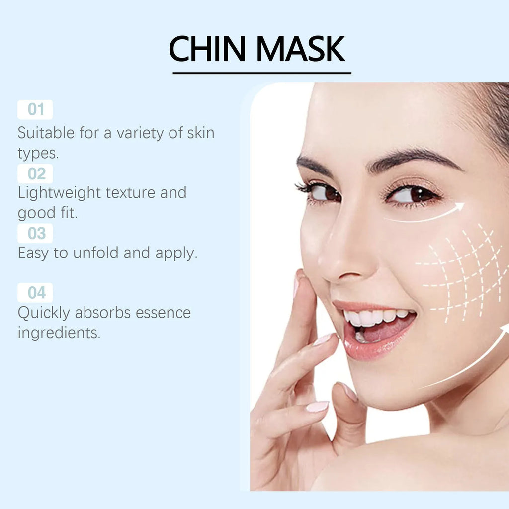 White packaged firming lifting sheet mask with hyaluronic acid and collagen
