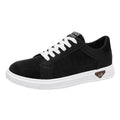 Men's black snake pattern high-cut casual sneakers with round toe and flat rubber sole