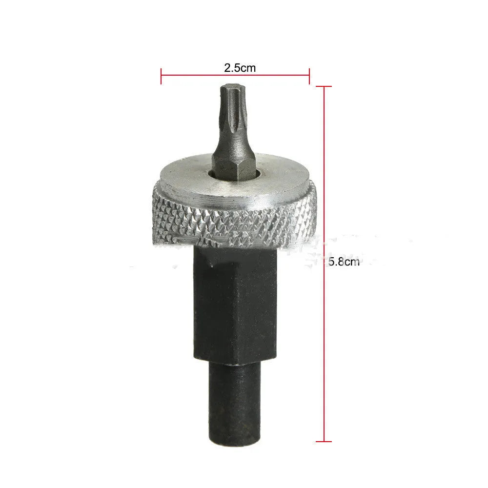 Ignition module wrench tool with knurled aluminium knobs and a 1/2" drive square for distributor bolts