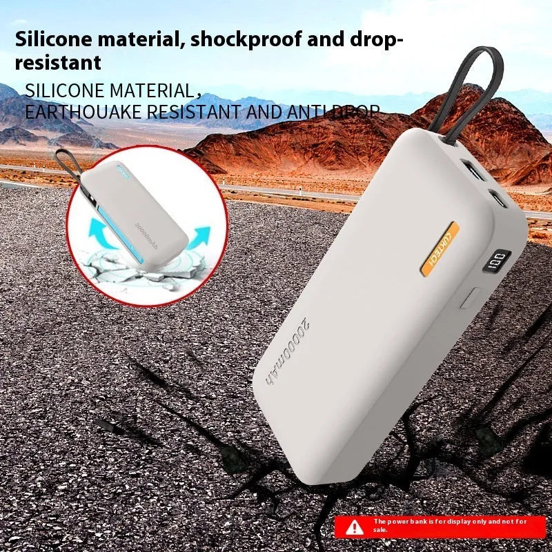 Silicone protective cover for Cool CP25 20000 mAh power bank in grey, black, and pink.