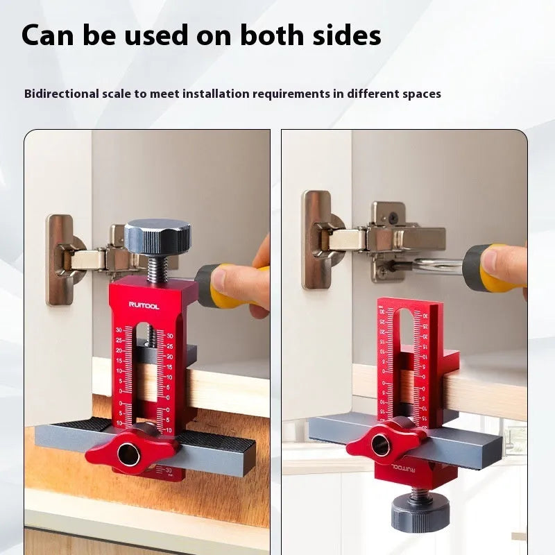 Aluminium alloy cabinet door installation aid tool for woodworking decoration projects