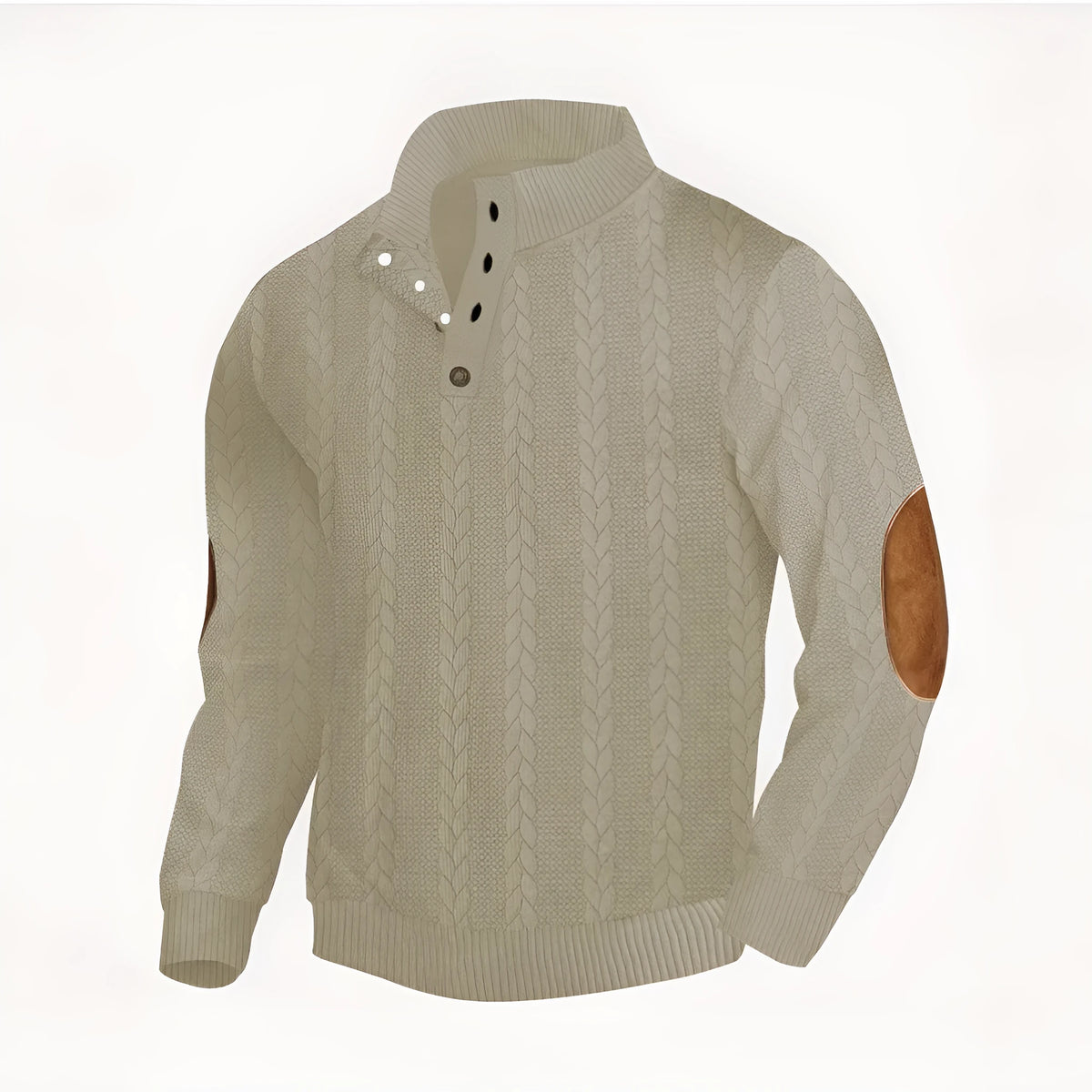 Men's patch embroidery sweatshirt in solid colours, polyester, sizes S to XXXL, casual pullover.
