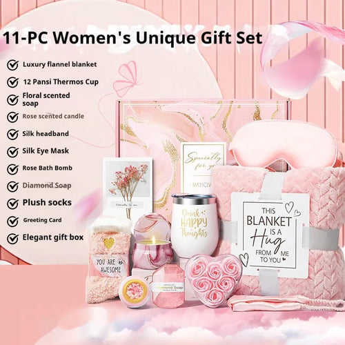 Aromatherapy bath gift set with candle and soap in modern simplicity style plastic box