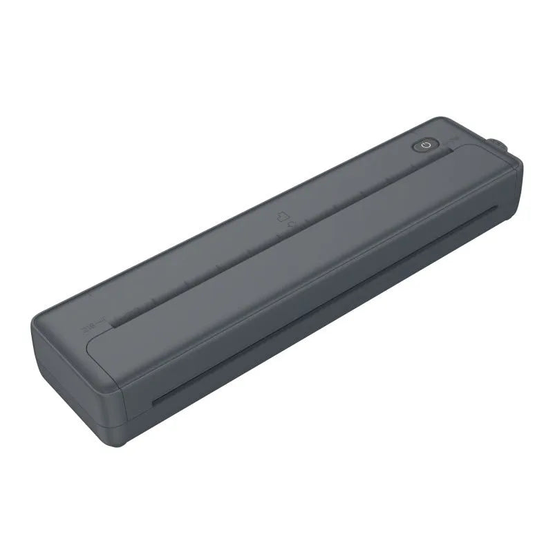 Compact black A4 Bluetooth wireless printer with USB port for mobile phone and computer connection