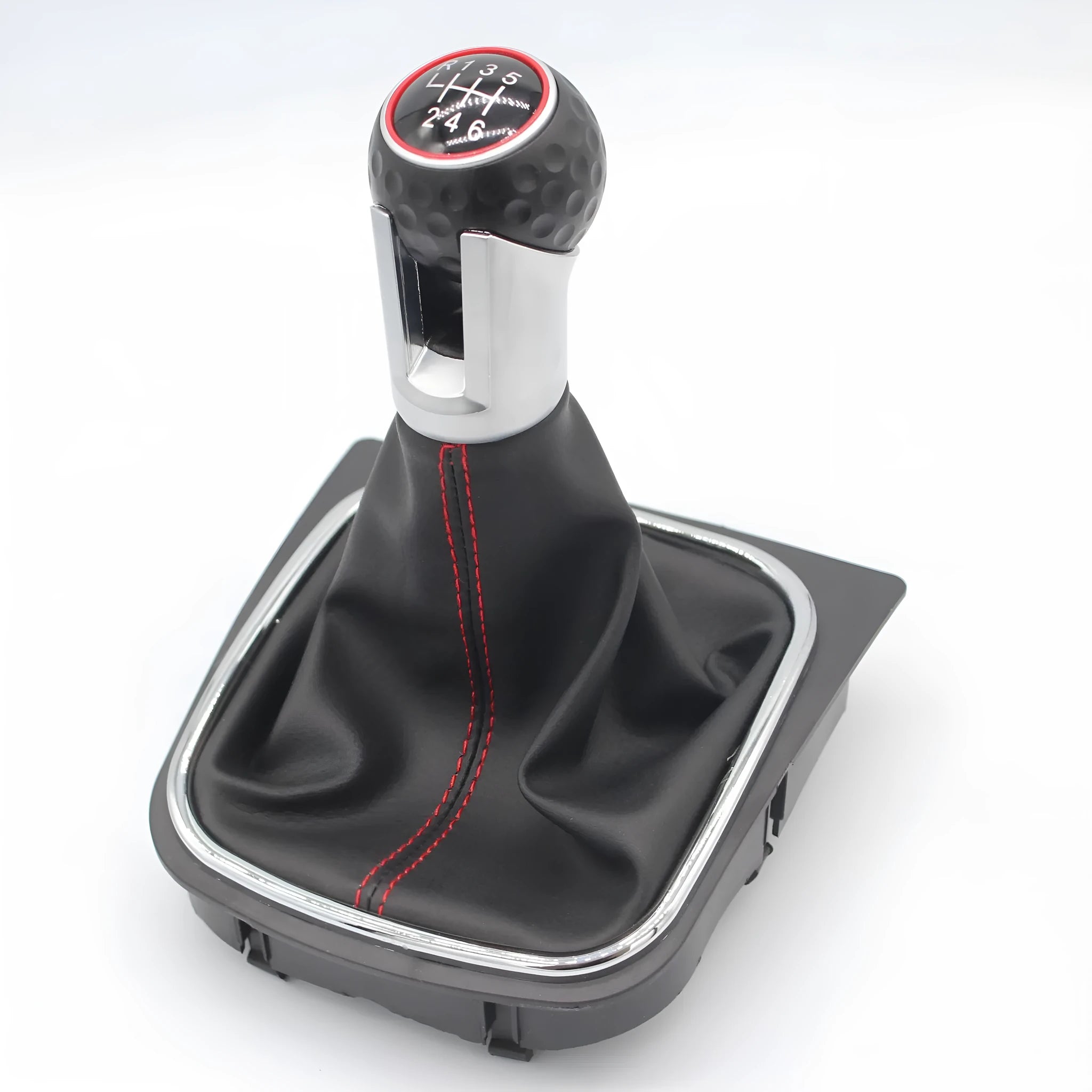 Leather gear lever handball with dust boot for Volkswagen Golf manual transmission models