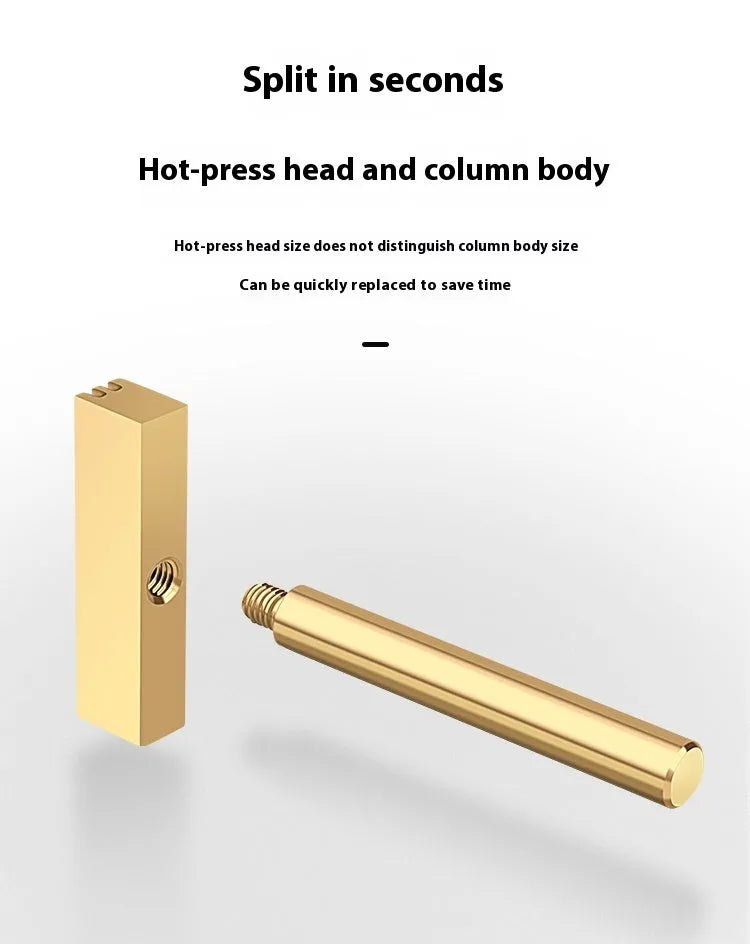 Pressure screen soldering iron hot press head with mica heating core for welding repair, 30W 40W 60W options
