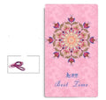Non-slip TPE suede yoga mat 183x80cm 6mm thick geometric pattern Midsummer Light Year three-piece set