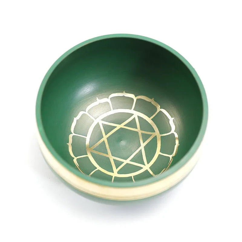 Small handmade wooden singing bowl in a choice of seven colourful, hand-painted designs.
