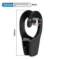 White ABS plastic marine anti-collision ball quick hook with two size options on display