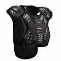 WOSAWE ML206 children's armour suit in black, PE and EVA protective gear for roller skating, sizes L and M