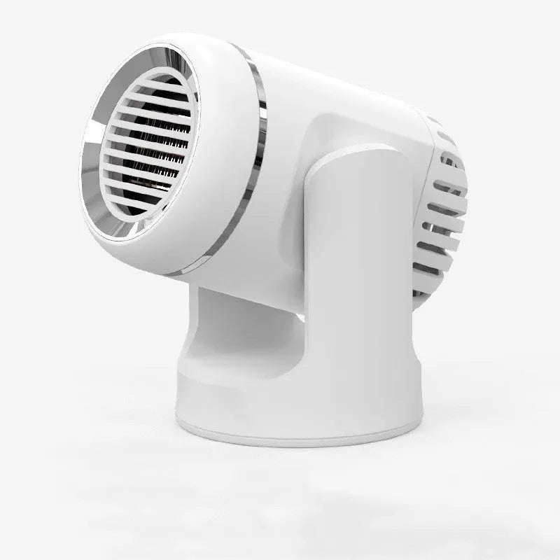 Black and white 12V car heater defroster with power cord for vehicle windscreen clearing