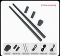 Black body sensing air drum kit with wireless drumsticks and LED lighting on control unit