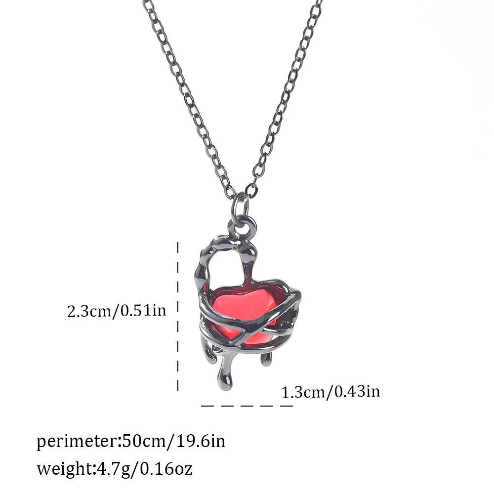 Dark style Halloween necklace with electroplated zinc alloy spider or bat pendant for Gothic costume wear