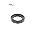 AG100 motorcycle rubber engine oil seal kit showing multiple black seals with carbon steel frames