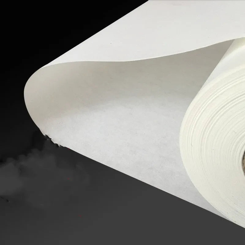 Roll of microjet printable coated rice paper for ancient painting reproduction, 50m length, multiple widths