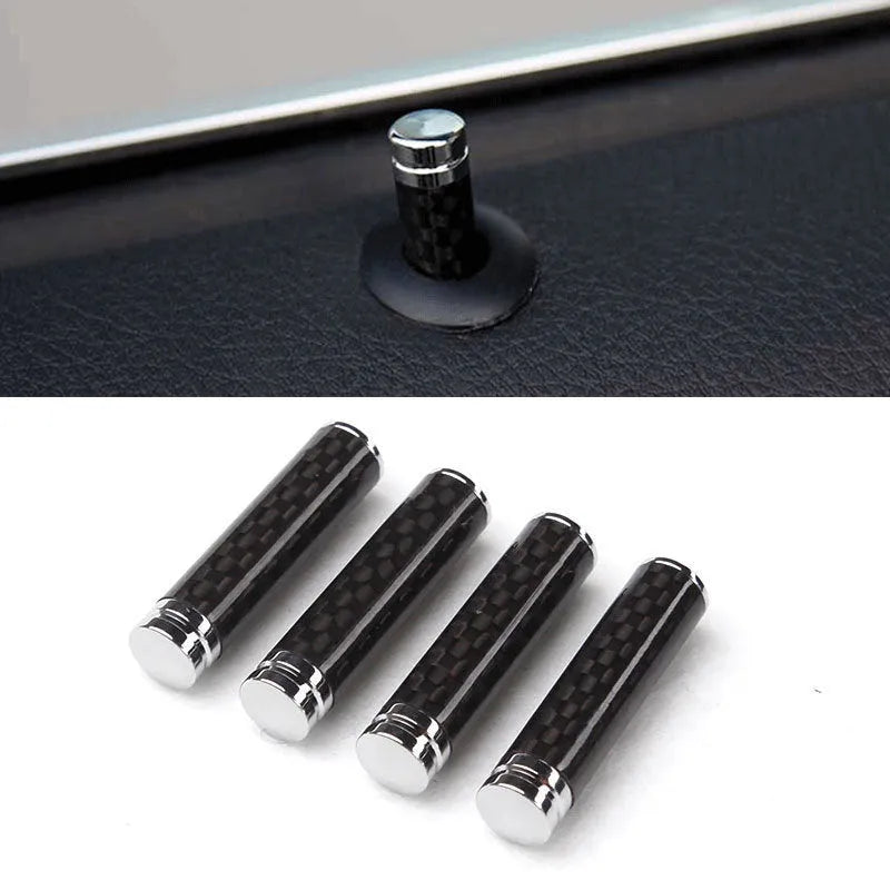 Carbon fibre door lift decorative cover set of four for car interior upgrade