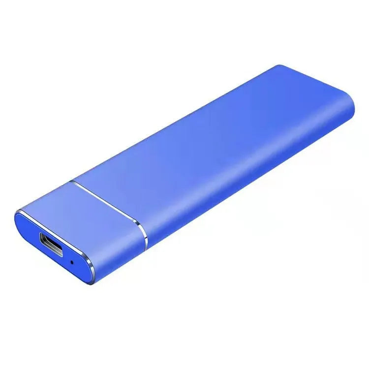 6TB 2.5-inch SSD external hard drive in an ultra-thin metal case with data cable.