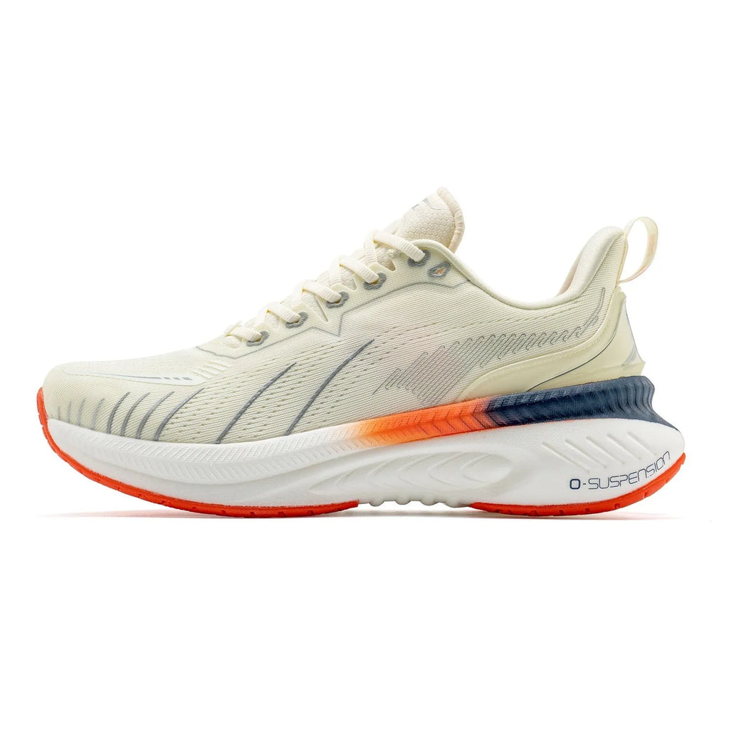 Low-top running sneaker in a selected colour, showing PU mesh upper and rubber sole with decorative embroidery or tassel.