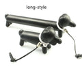 Black dog-shaped touch screen stylus with phone stand function on a white background