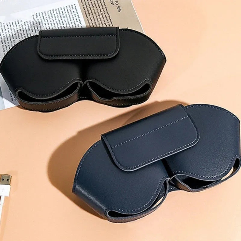 PU leather protective case for Apple AirPods Max headphones with zip closure