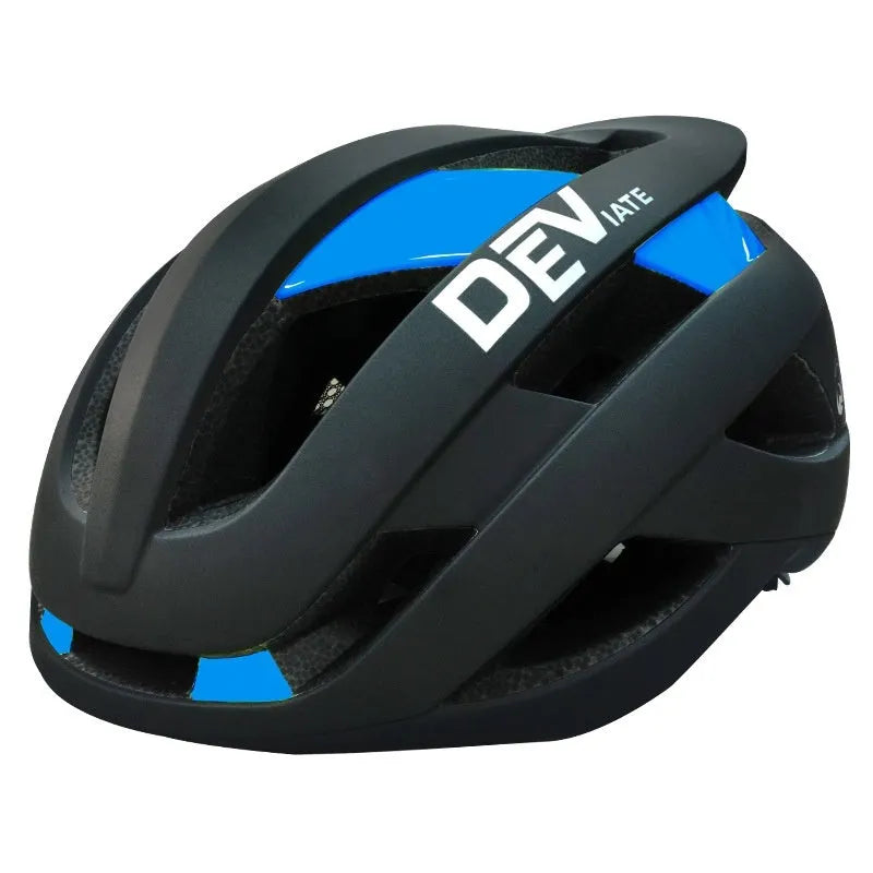Matte black adult bicycle helmet with adjustable 56-61cm head circumference and coloured accent options