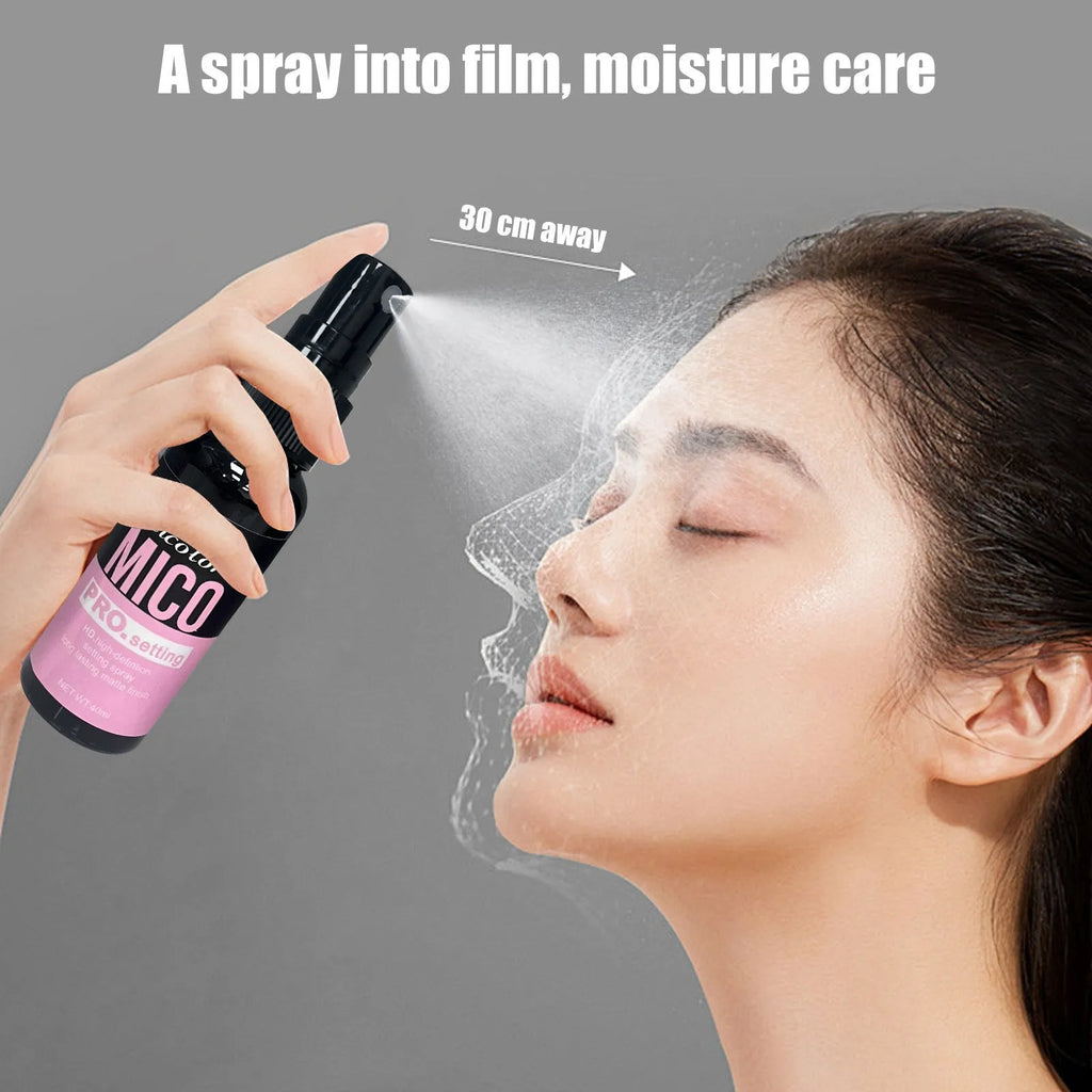Makeup primer and final sealer two-in-one spray bottle with 85ml total content transparent formula