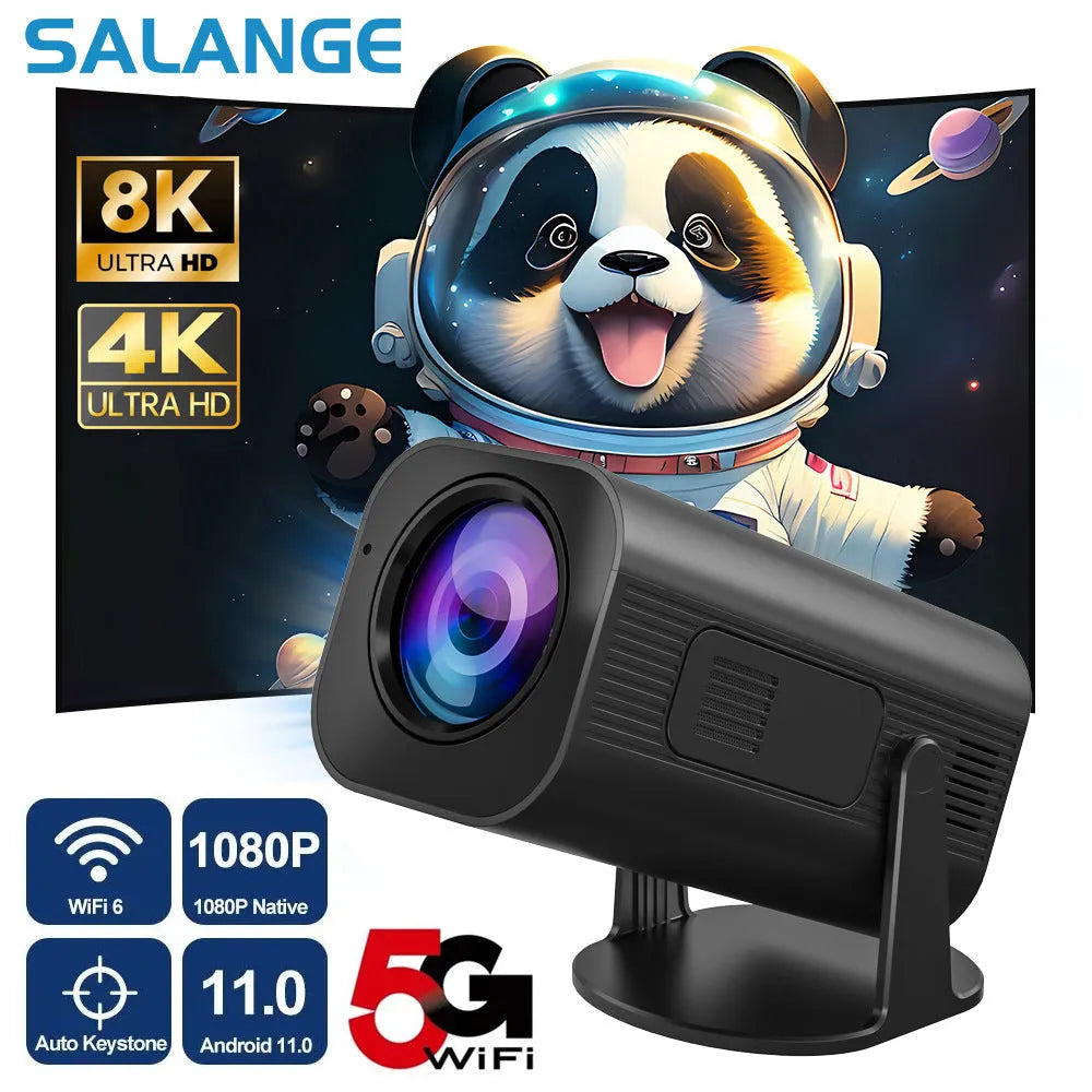 Black or white P330 portable mini projector with remote control on a table.