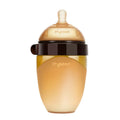 PPSU and silicone baby bottle with wide caliber and circular arc nipple, 240ml and 300ml, no handle