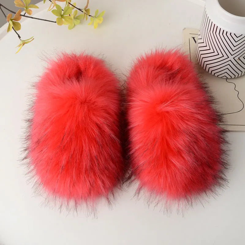 Woolen slippers with USB heating in solid colour, non-slip composite sole, and plush upper for winter home wear