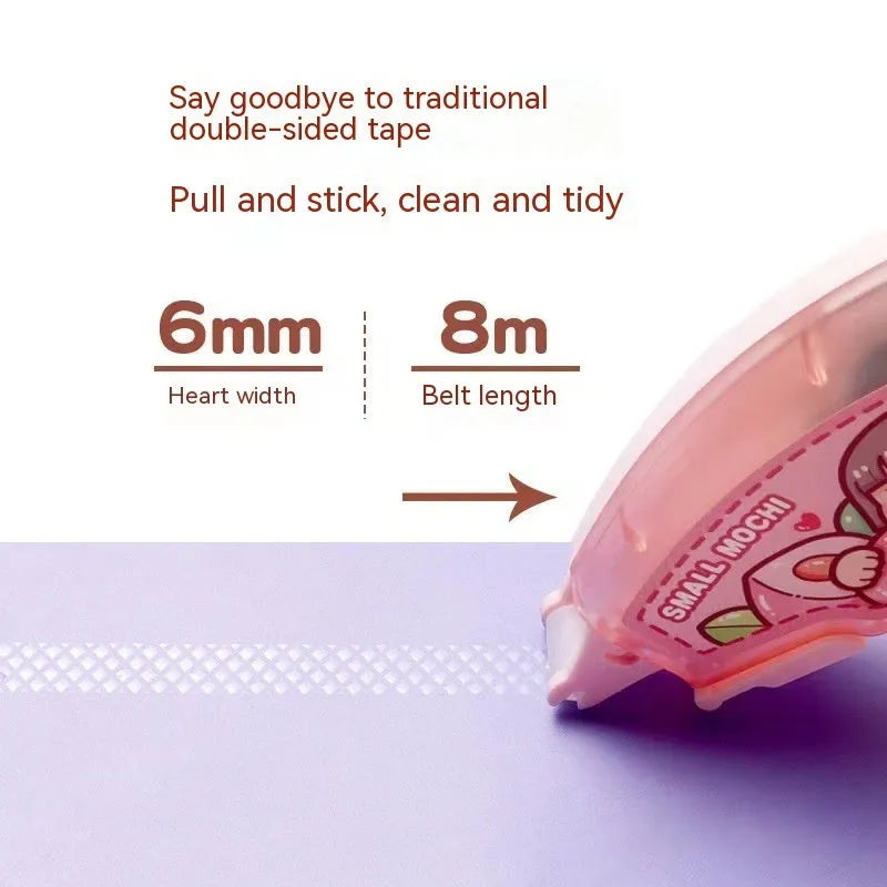 Dotting glue dispenser in a choice of peach, lemon, blueberry, butter, or grape juice colours.
