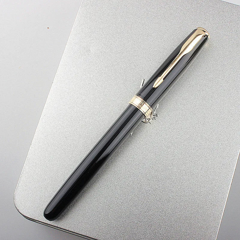 Stainless steel ballpoint pen with 0.5mm tip in various colour options