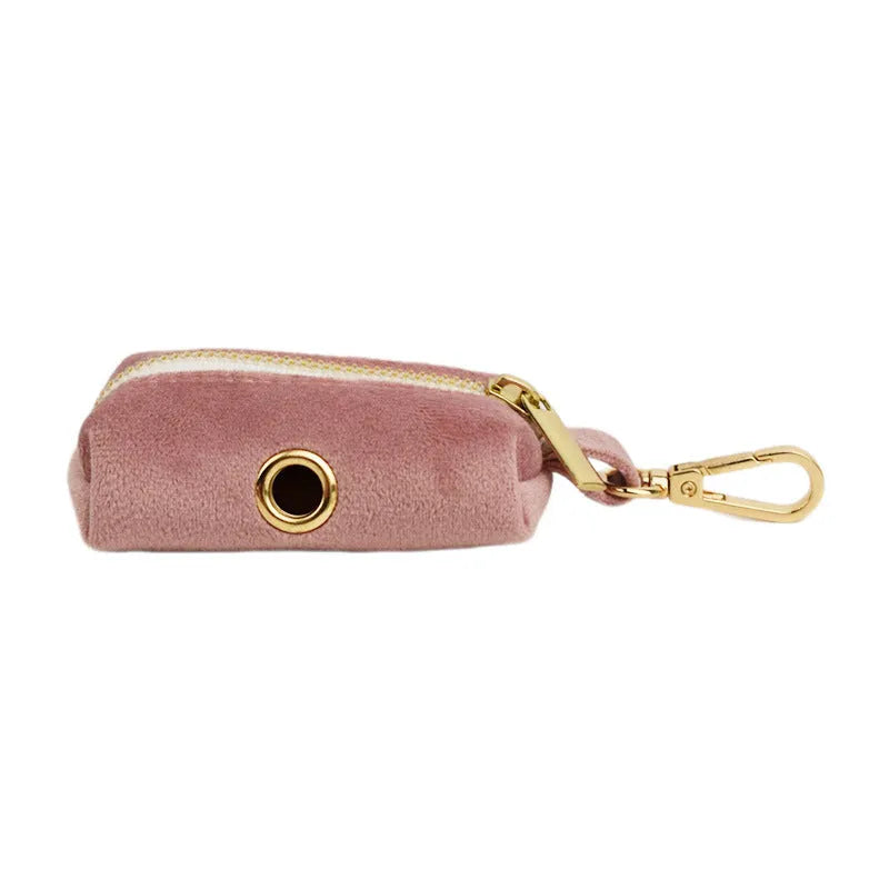 Light purple pink velvet dog collar for small to medium sized dogs