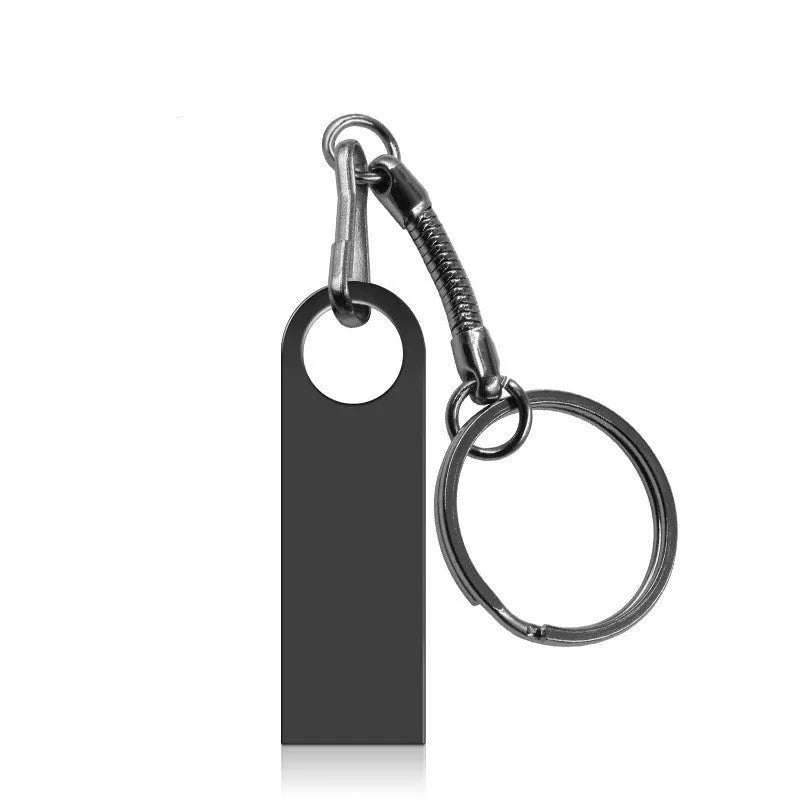 Creative metal high-speed USB flash drive with USB 2.0/3.0 interface in silver colour