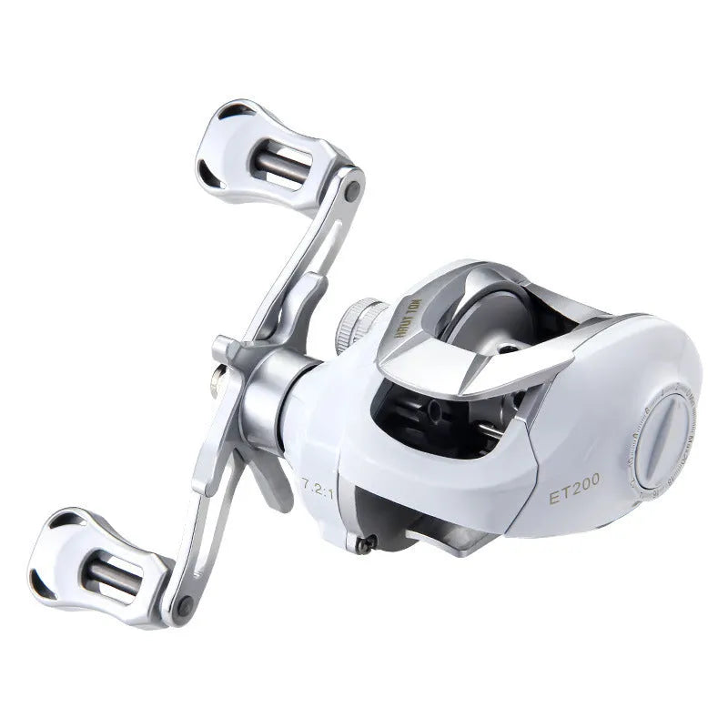 ET Drop Wheel micro bait casting fishing reel with drag system and multiple configuration options