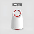 Black and white silent USB mosquito killer with compact 12x12x21.5cm dimensions