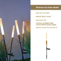 Solar outdoor LED lawn lamp in acrylic and hardware, 650mm to 1400mm models, with stainless steel wheat lamp option