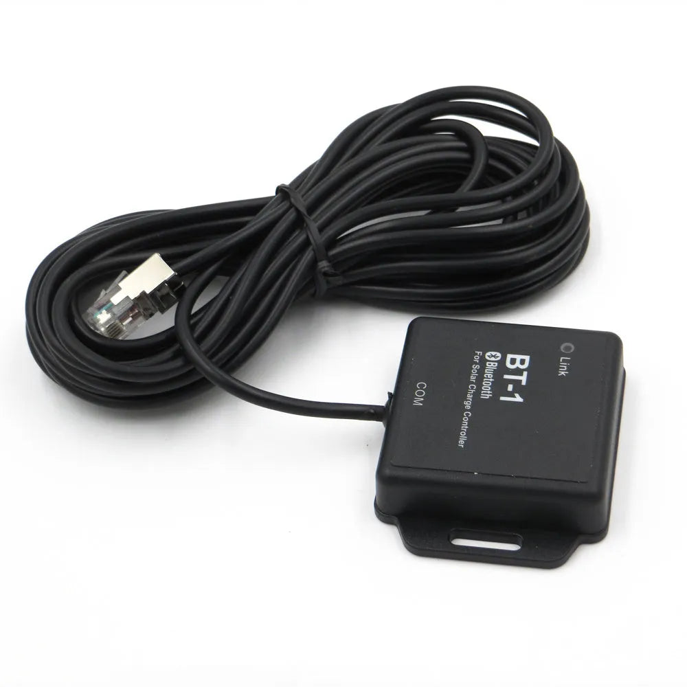 BT-1 solar panel charge controller with Bluetooth module for 12V/24V battery systems