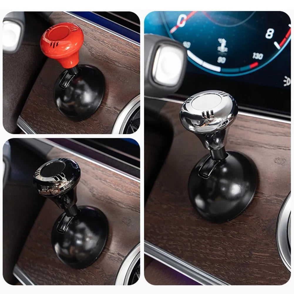 Car one-click start rocker with small red head plastic and alloy construction in noble red colour for engine start stop