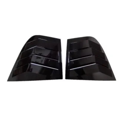 Rear triangle shutter carbon fibre decoration for Kia Stinger in bright black finish