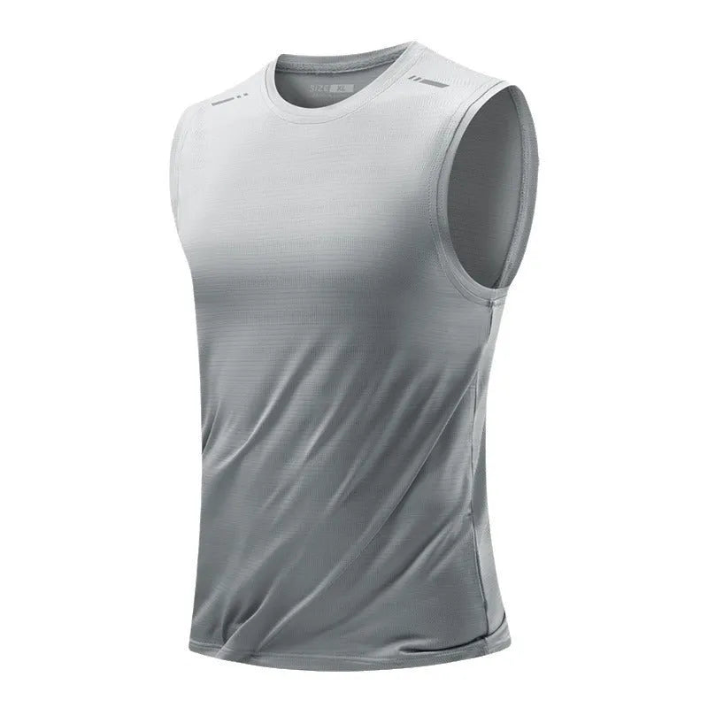 Men's loose fit bamboo fibre waistcoat in multiple colours with sleeveless design and straight hem