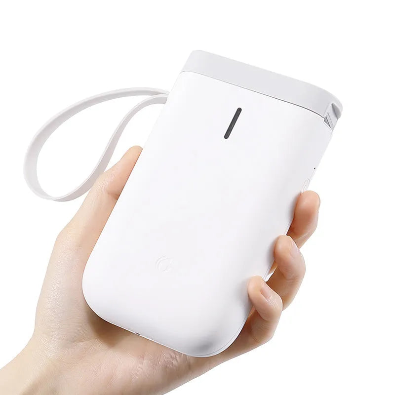 D11 Bluetooth handheld label printer in various colours with thermal paper