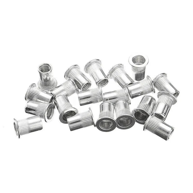 Alloy steel manual rivet nut tool with interchangeable mandrels for M3 M4 M5 M6 M8 threads.