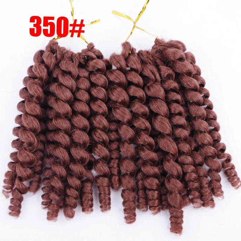 Lady's short curly wig with Risi hairline, available in multiple colours including 1B, 2, 27, 30, 350, 4, 530, 99J, Grey, Purple, Red