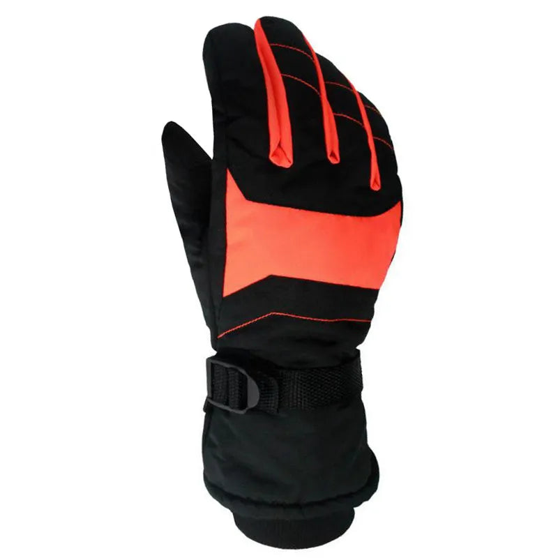 Men's nylon winter ski gloves, windproof breathable keep warm, man size, multiple colours